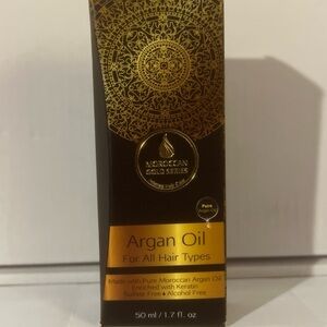 Moroccan Gold Series Argan Oil Hair Treatment - Black and Gold